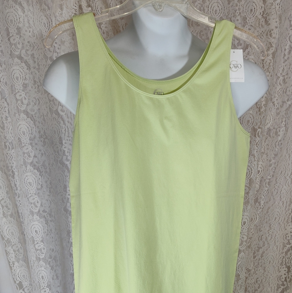 Butterfly Green Stretch Tank Top Size 18/20w